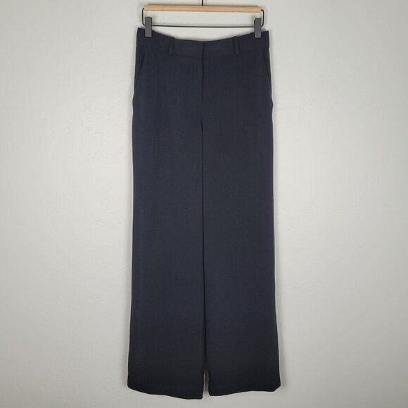 Everlane Wide Leg Pants Triacetate Trousers Full Lenght Black Size 00 - Picture 3 of 11